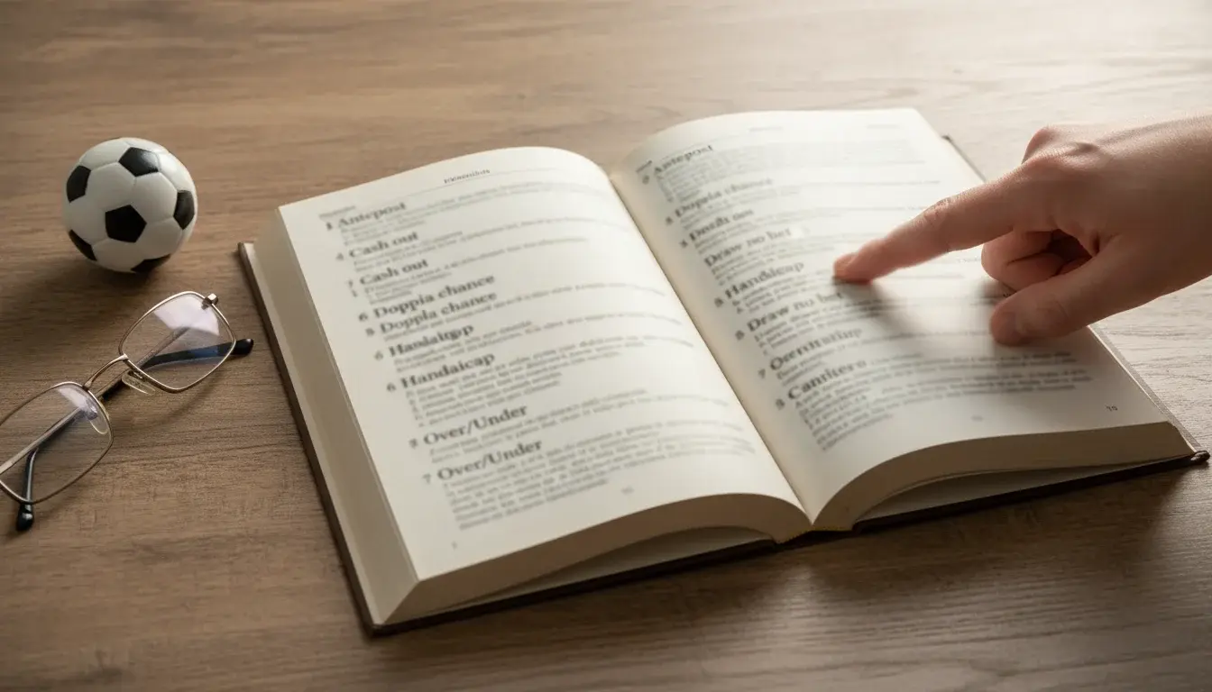 Glossario termini scommesse calcio