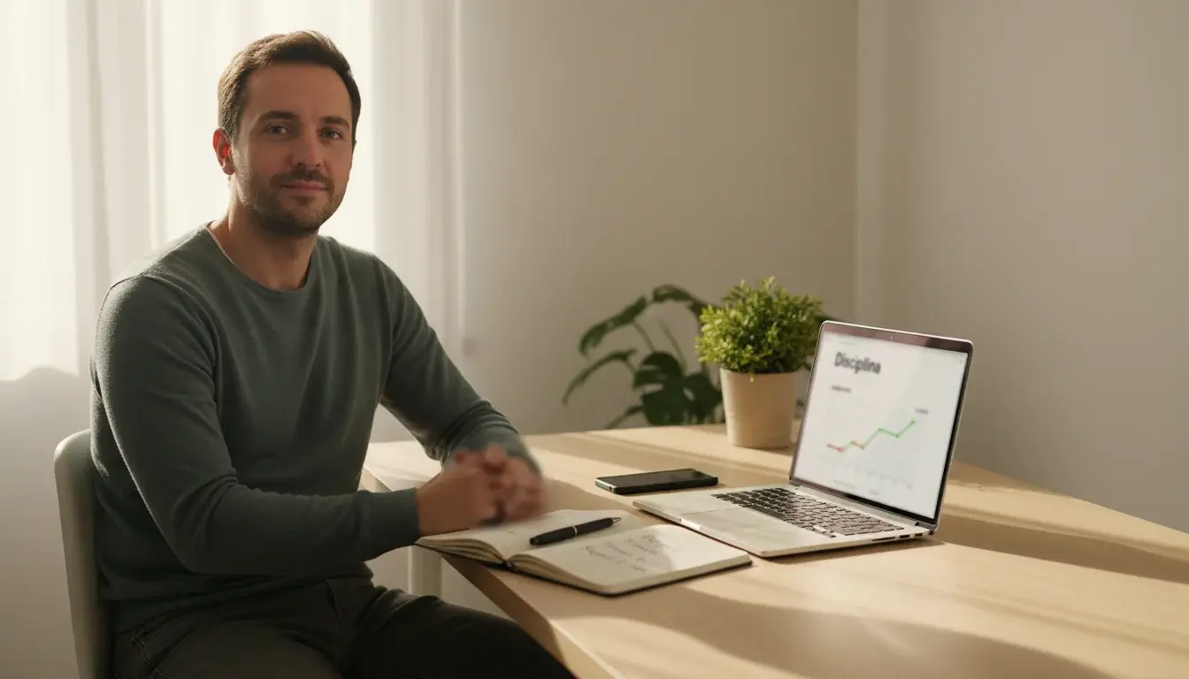 Persona concentrata che analizza dati sportivi con metodo