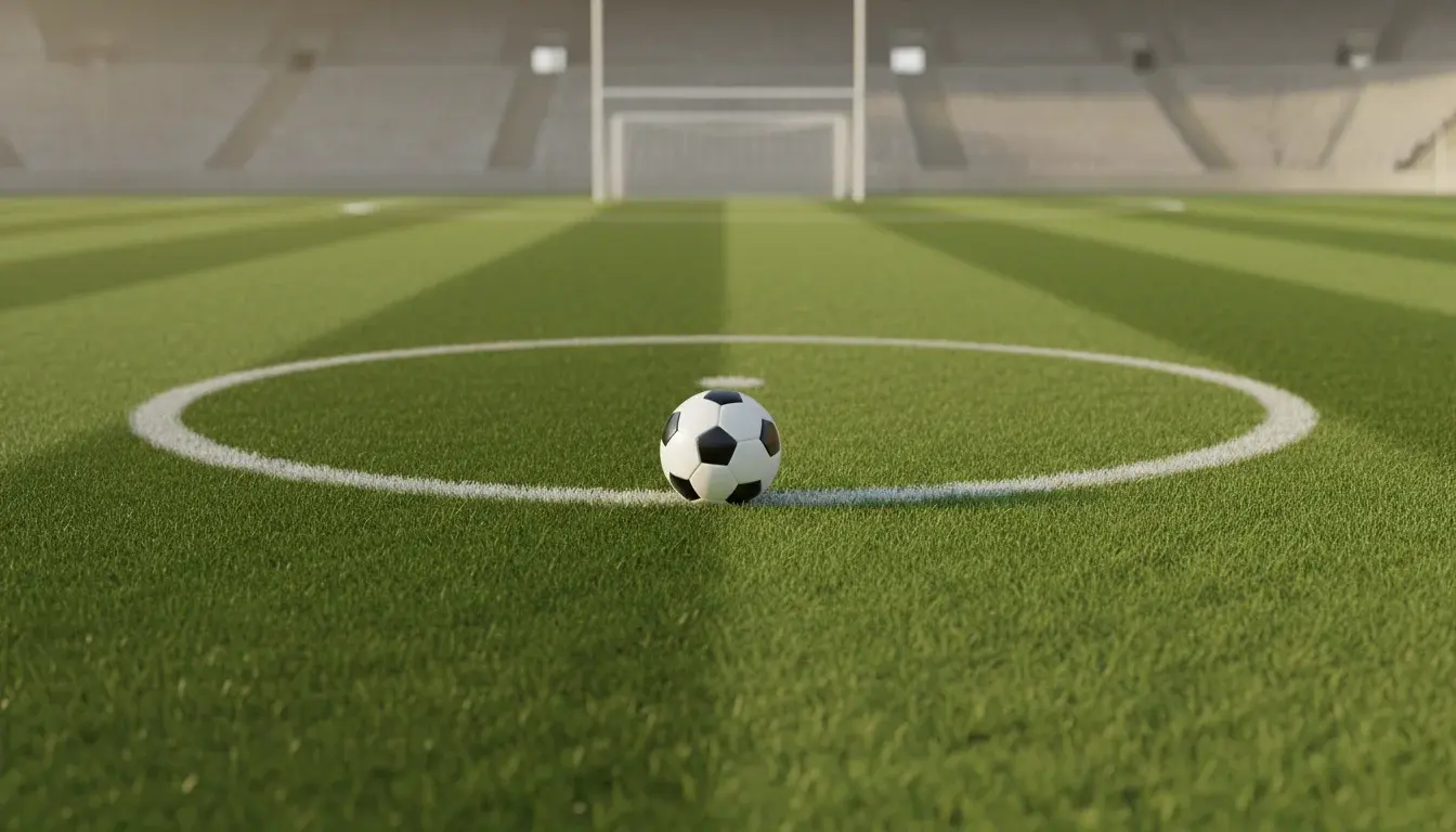 Campo da calcio verde con pallone, guida strategica alle scommesse